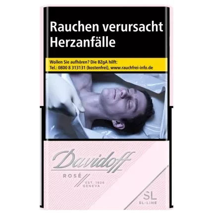 Davidoff Zigaretten Rose SL-Line (9.00€) Stange (10×20)
