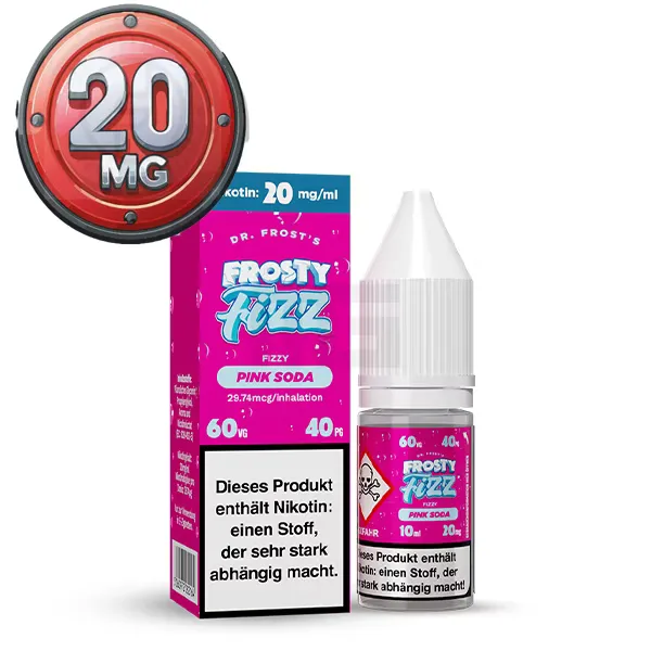 Dr. Frost – Fizzy Pink Soda – Nikotinsalz Liquid – 10ml – 20mg