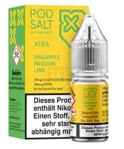 Pod Salt – Xtra – Pineapple Passion Lime – Nikotinsalz-Liquid – 10ml – 20mg
