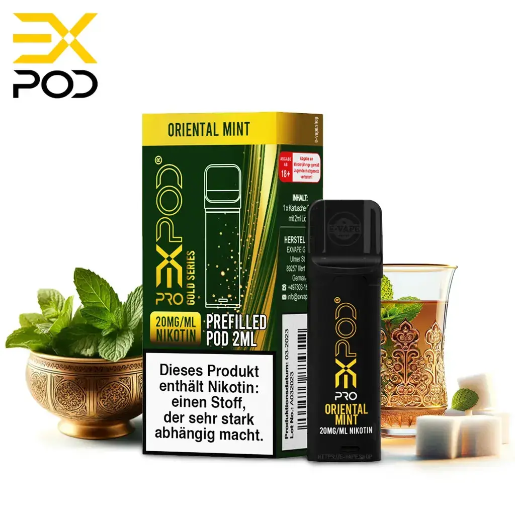 Expod Pro Gold Serie Oriental Mint 20mg – Bild 2