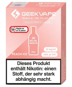 Alternative view of GeekVape – Wenax M1 Pods (2 x 2 ml) 20 mg/ml (2 Stück)