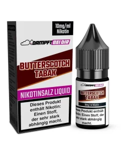 Alternative view of dampftbeidir 10ml Nikotinsalz Liquid – Butterscotch Tabak