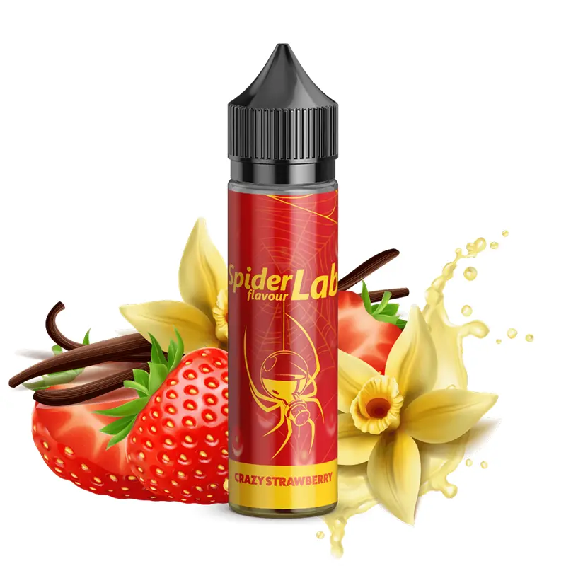 Spider Lab Aroma – Crazy Strawberry – 8 ml Longfill – Bild 2