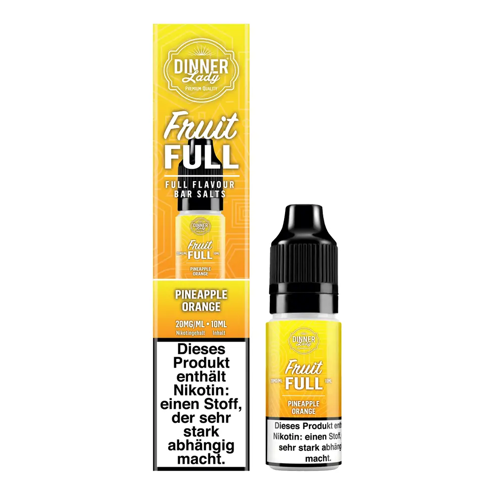 Dinner Lady – Pineapple Orange – NicSalt (Nikotinsalzliquid, 10 ml, 50% VG / 50% PG)