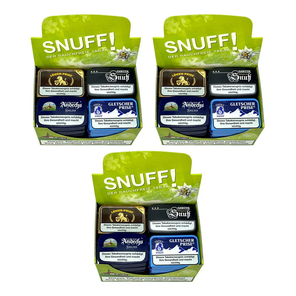 3x Pöschl’s SNUFF! Schnupftabak MIX à 20x10g Dose – Bild 2