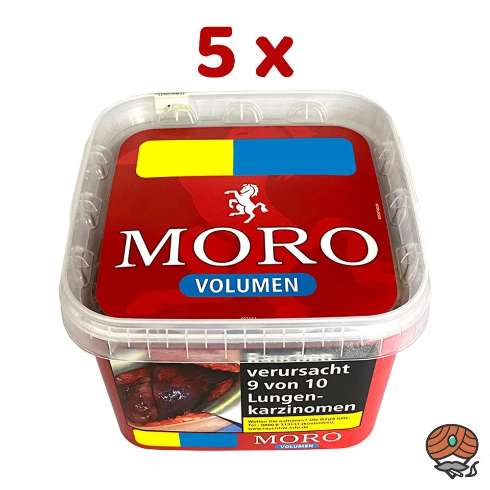 5x Moro Rot Volumentabak Box à 130g