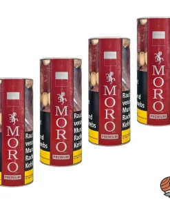 4x Moro Red/Rot Premium Feinschnitt-Tabak 260g Dose