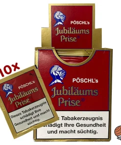 10x Pöschl´s Jubiläums Prise Schnupftabak Beutel à 10g
