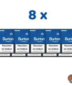 8 Stangen Burton Blue/Blau Filterzigarillos (17 Stück / Schachtel)