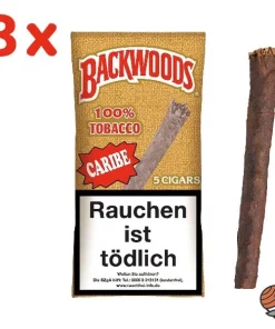 Alternative view of 8x Backwoods CARIBE Cigars/Zigarren à 5 Stück 100% Tabak im Humipack