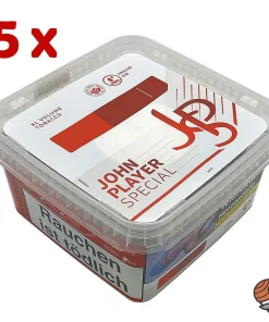 Alternative view of 5x JPS John Player Special Red / Rot Volumentabak Mega Box à 100g