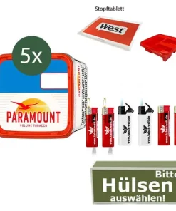 Paramount Volumentabak 5x Titan Box mit wählbaren Filterhülsen
