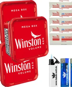Alternative view of Winston Tabak 3 x Mega Box mit 1000 Hülsen