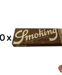10 x Smoking Brown Luxury Rolling Kit Zigarettenpapier + Tips à 33 Blatt + Tips