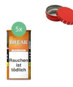 Alternative view of Break Orange 5 x 100g mit Aschenbecher