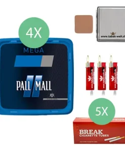 Alternative view of Pall Mall Tabak Blau 4 x Mega Box mit 1000 Hülsen