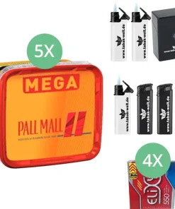 Stopf dein Ding Pall Mall 5 x 120g mit 2200 Hülsen