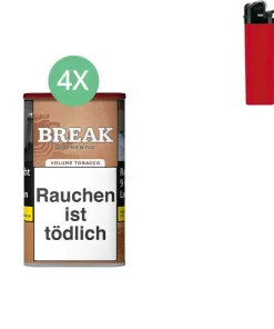 Alternative view of Break Authentic Tabak 4 x Dose mit Feuerzeug