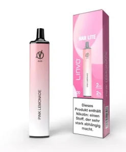 E-Zigarette: Linvo Bar Lite E-Zigarette 20mg 600 Züge 550mAh NicSalt Pink Lemonade