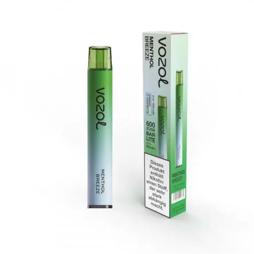 E-Zigarette: Vozol Bar Lite E-Zigarette 20mg 600Züge 550mAh NicSalt Menthol Breeze