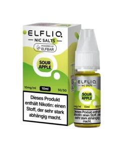 Alternative view of ELFBAR Elfliq Sour Apple Nikotinsalz Liquid 10ml