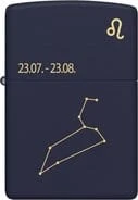 Alternative view of ZIPPO Navy Blau matt gelasert „Leo“ 60006936