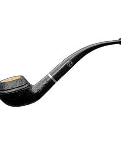 Pfeife RATTRAYS Mary Sandblast 161 Half Bent – Rhodesian Black