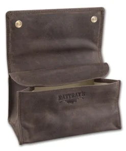 Tabak-Stellbeutel Leder RATTRAY´S Peat TP3 braun mit Kautschukfutter