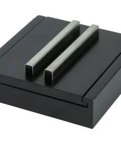 Zigarren-Set schwarz mit Ascher und Cutter,mit Schiebedeckel