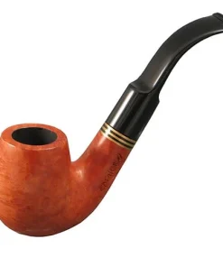 Pfeife Capitello Corallo de Luxe aus Bruyèreholz glatt Acryl in orangebraun schwarz