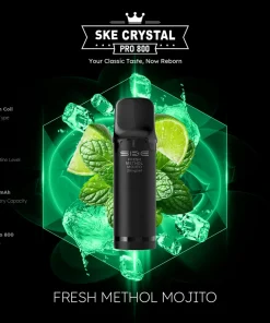 Alternative view of SKE Crystal Pro 800 – Fresh Menthol Mojito – 20mg Nikotingehalt