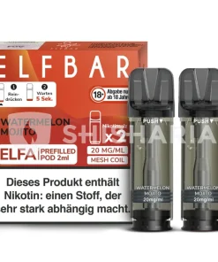 Alternative view of Elfbar Elfa Pods E-Zigarette – Watermelon Mojito