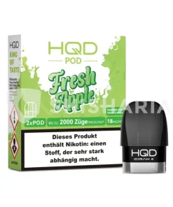 Alternative view of HQD Pods E-Zigarette Vape – Fresh Apple
