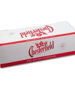 10.000 Stück Chesterfield Rot King Size Zigarettenhülsen