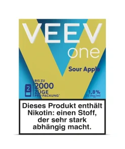 Veev Sour Apple One Pods – 6er Sparpaket | 5 kaufen, 6 erhalten
