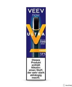 VEEV Now Ultra Einweg E-Zigarette | Mango Geschmack | 20mg Nikotin | 1100 Züge
