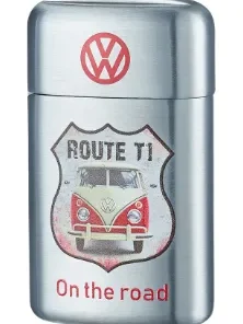 Alternative view of VW Volkswagen Metall Feuerzeug On The Road Rot
