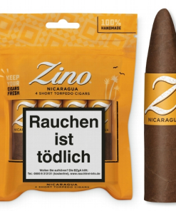 Alternative view of ZINO Nicaragua Short Torpedo Zigarren 4 Stück Humibag