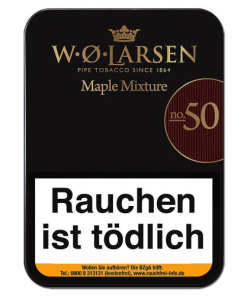 Alternative view of W. O. Larsen Maple Mixture No. 50 Pfeifentabak 100g Dose