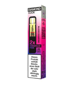 Vapes Bars Diamond Click Blood Diamond Prefilled Pod 2x2ml 20mg