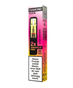 Alternative view of Vapes Bars Diamond Click Banana Split Prefilled Pod 2x2ml 20mg