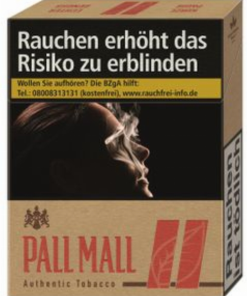 Pall Mall Zigaretten Authentic Red ohne Zusätze (1×20)
