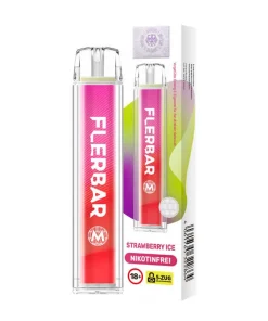 Alternative view of Flerbar – M Einweg E-Zigarette 0 mg/ml Strawberry Ice