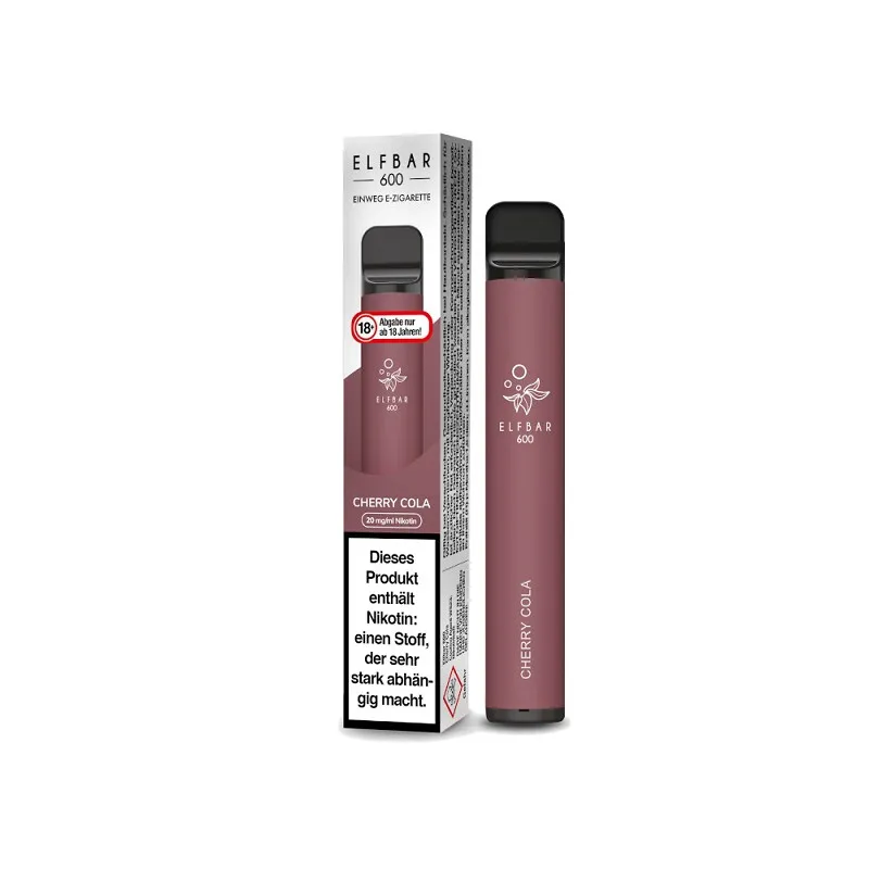 Elfbar 600 Einweg E-Zigarette – Cherry Cola 20 mg/ml – Bild 2